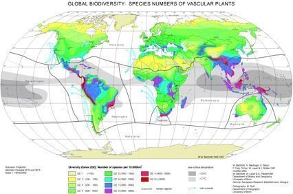 distribución de los biomas terrestres