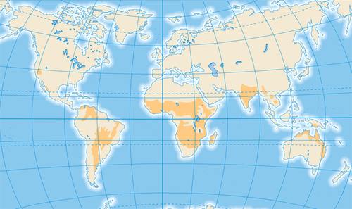 zonas de la sabana en el mundo