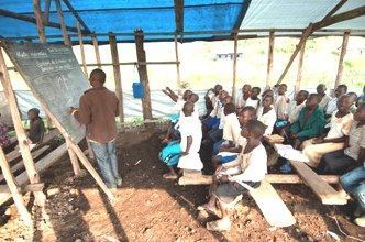 Niños africanos en clase