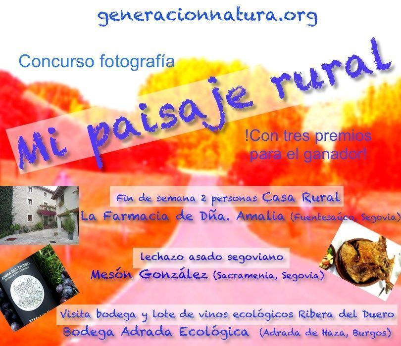Cartel anunciador del concurso de fotografía Mi Paisaje Rural
