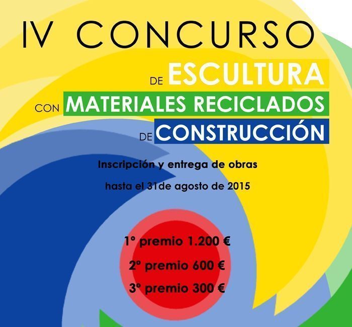 Cartel Concurso de escultura con materiales reciclados